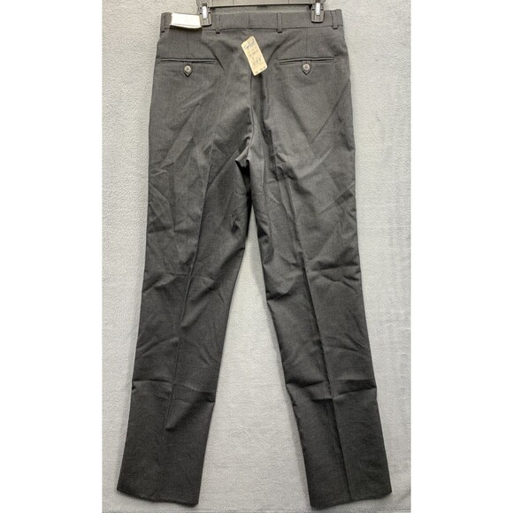 Eppe Amadeo Pants Mens 100% Worsted Wool Pleated Black Size 34 R X37 Business - Picture 1 of 15